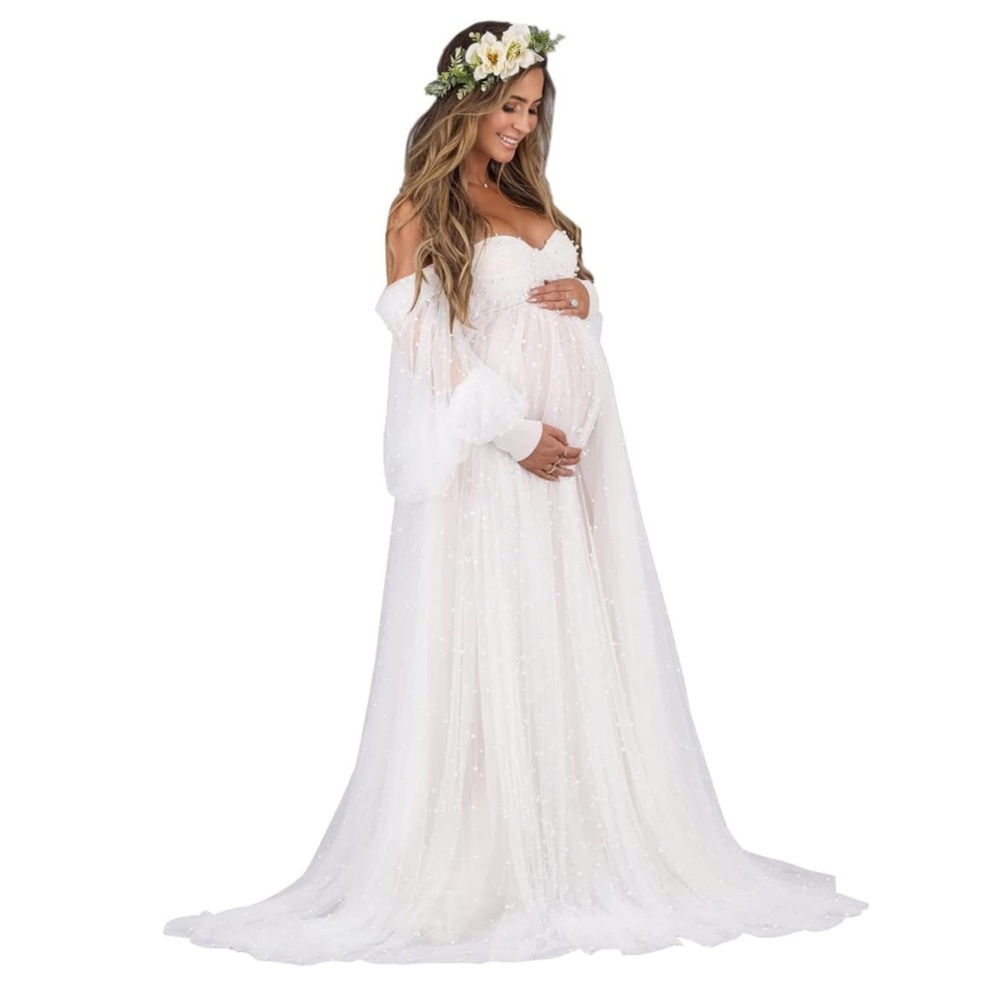 Amazon pearl maternity photoshoot dress